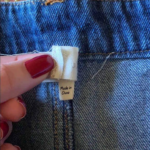 Altar’d State Raw Hem Jean Denim Skirt - Picture 6 of 6